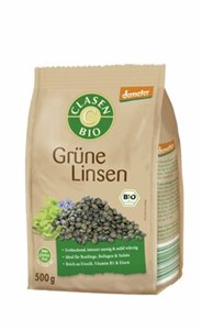 Bild von Grüne Linsen, bio, demeter, 500 g, Clasen Bio