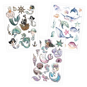 Bild von Kindertattoos Planschende Bande, 1 Stk, Mal mich bunt, JEKA - Papier und Spielwaren