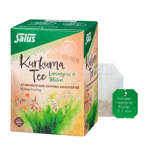 Bild von Kurkuma Tee Lemongras & Blüten, 15 FB, Salus
