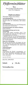 Bild von Etik. Pfefferminzblätter, 1 St, Schoenenberger