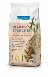 Bild von Ingwer Stäbchen gezuckert, bio, 200 g, Reformhaus