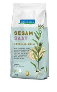 Bild von Sesamsaat geschält weiss, bio, 250 g, Reformhaus