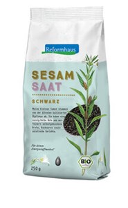 Bild von Sesamsaat schwarz, bio, 250 g, Reformhaus