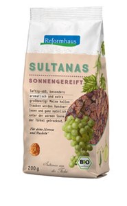 Bild von Sultanas hell türk., bio, 200 g, Reformhaus