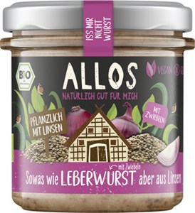 Bild von Leberwurst m. Zwiebel Iss mir n. Wurst, 135 g, Allos, Cupper