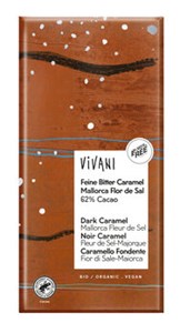 Bild von Feine Bitter Caram.62% Flor de Sal, 80 g, Vivani